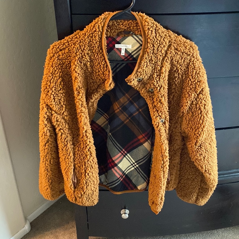 Maurice’s teddy button down jacket